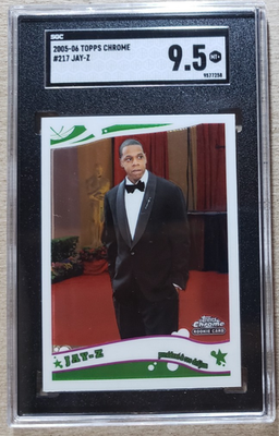 2005-06 Topps Chrome Jay-Z RC SGC 9.5 President & CEO Defjam