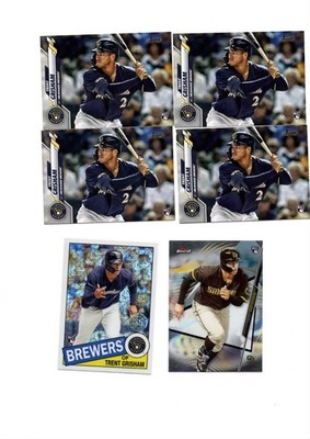 Lot of Six (6) 2020 Trent Grisham Rookie Cards Please see list below