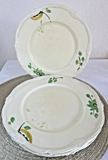 Set of 6 Grindley Hand Painted Dinner Plates 25cm – Vintage England – Faded Deco