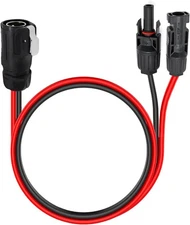 UOIENRT 2 Pin 10AWG Power Industrial Circular Connector 1m/3.3ft, Red 