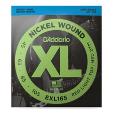 D'Addario 45-105 Light Top/Medium Bottom XL Nickel Bass Strings