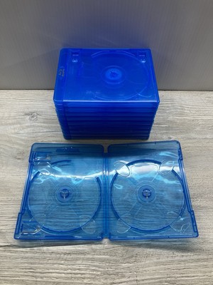Blu-ray DVD/CD Storage Cases Lot of 10 Used Empty DOUBLE DISC CASES ...