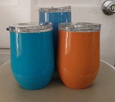 Members Mark Lot Of 3 Stainless Steel Tumblers 2 12 Oz 1 16 Oz