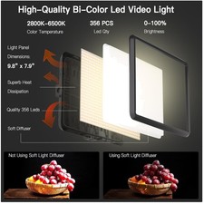 Multi-Use Photography Studio Lighting - 3 Color Temperatures