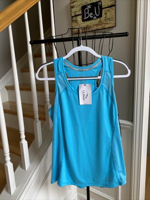 L. L. BEAN BLUE RACERBACK BREATHABLE WICKING LIGHT WEIGHT TANK SZ M NEW W TAGS