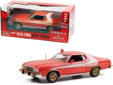 1976 Ford Gran Torino Red with White Stripe Weathered Version "Starsky and Hut