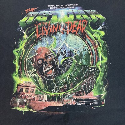 RETURN OF THE LIVING DEAD Fright Rags Horror Movie T-Shirt 2XL