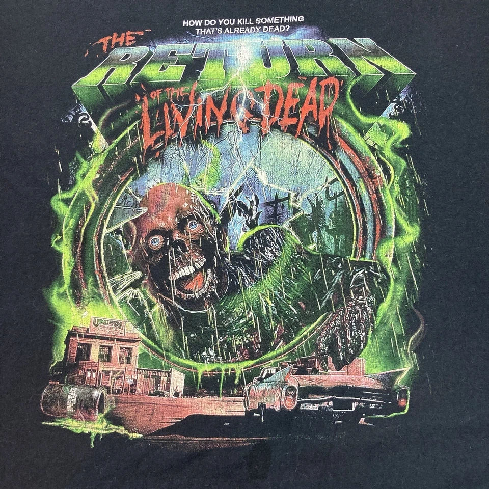 RETURN OF THE LIVING DEAD Fright Rags Horror Movie T-Shirt 2XL - Image 2 of 4