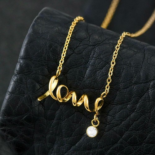 Graduation Necklace To My Daughter Gift|Scripted LOVE Necklace Graduation Gift - Picture 10 of 12
