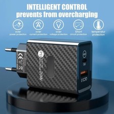 20W EU US Fast Charge Plug Adapter Portable Dual Port USB Mobile Phone Block