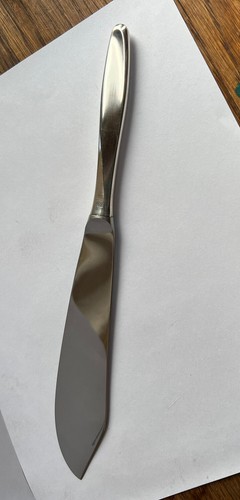 Cuchillo pastel de pastel de acero inoxidable Rösle Tortenmesser 11"" con caja original Alemania - Imagen 2 de 7
