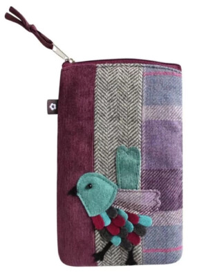 Earth Squared Fair Trade Tartan Tweed Brillenetui Vogel Design