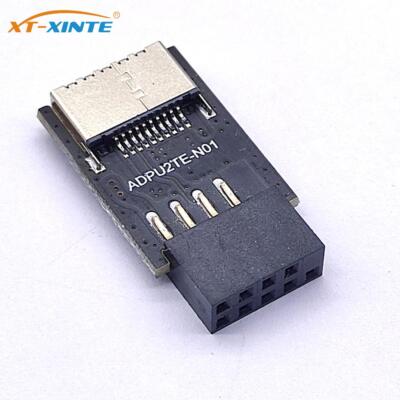 Motherboard USB2.0 9Pin to TYPE-C A-KEY Fron USB3.2 TYPE-E USB 2.0 Extender Card