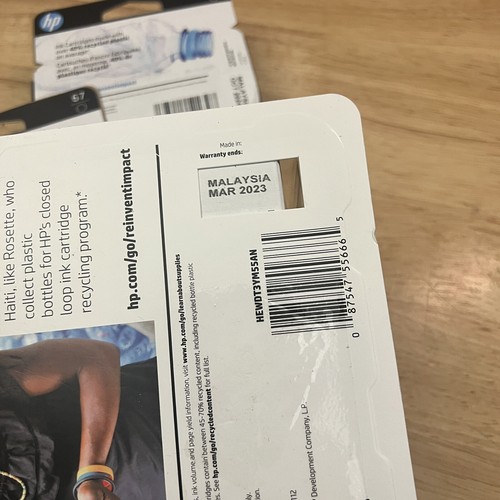 HP - 67 Black and 67 Tri Color Ink Cartridge Bundle - EXPIRED in 2023/2024 - Picture 10 of 10