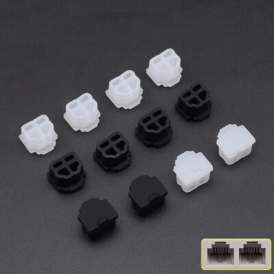 RJ11 dust plug interface network port protection plug RJ11 crystal head silicone