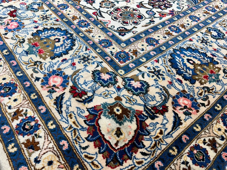 10'5"x13'8" Hand-Knotted Wool All-over Kashane Area Rug - Handmade Carpet 10x13 - Image 4 of 4
