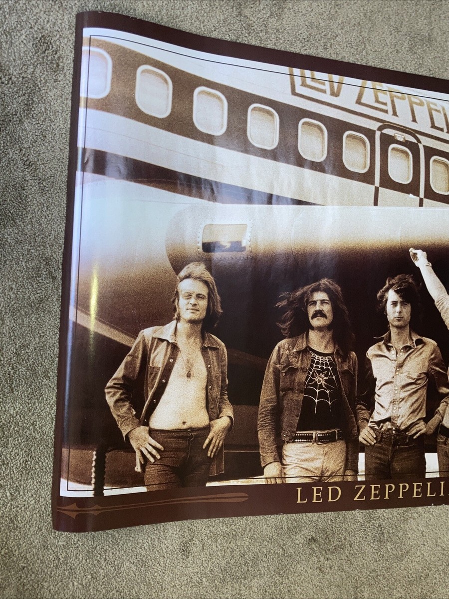 Vintage Led Zeppelin The Starship Airplane 36x24 Music Art