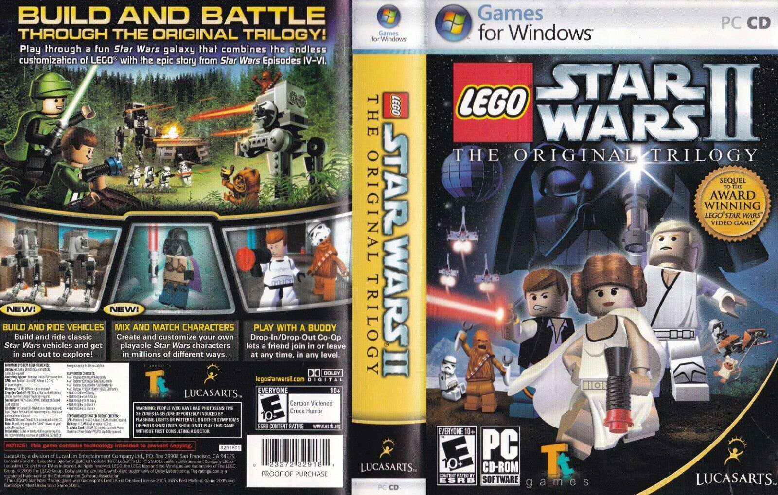 aardolie klassiek Acquiesce LEGO Star Wars II: The Original Trilogy (PC, 2006) 23272329181 | eBay