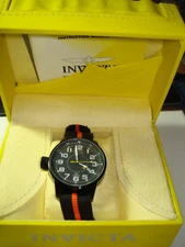 LARGE RARE HIGH END INVICTA LUMINOX LEFT HAND SWISS MILITARY CHRONOGRAPH WATCH
