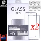 2x Full Cover Tempered Glass Screen Protector iPhone 14 13 12 11 Pro Max Mini