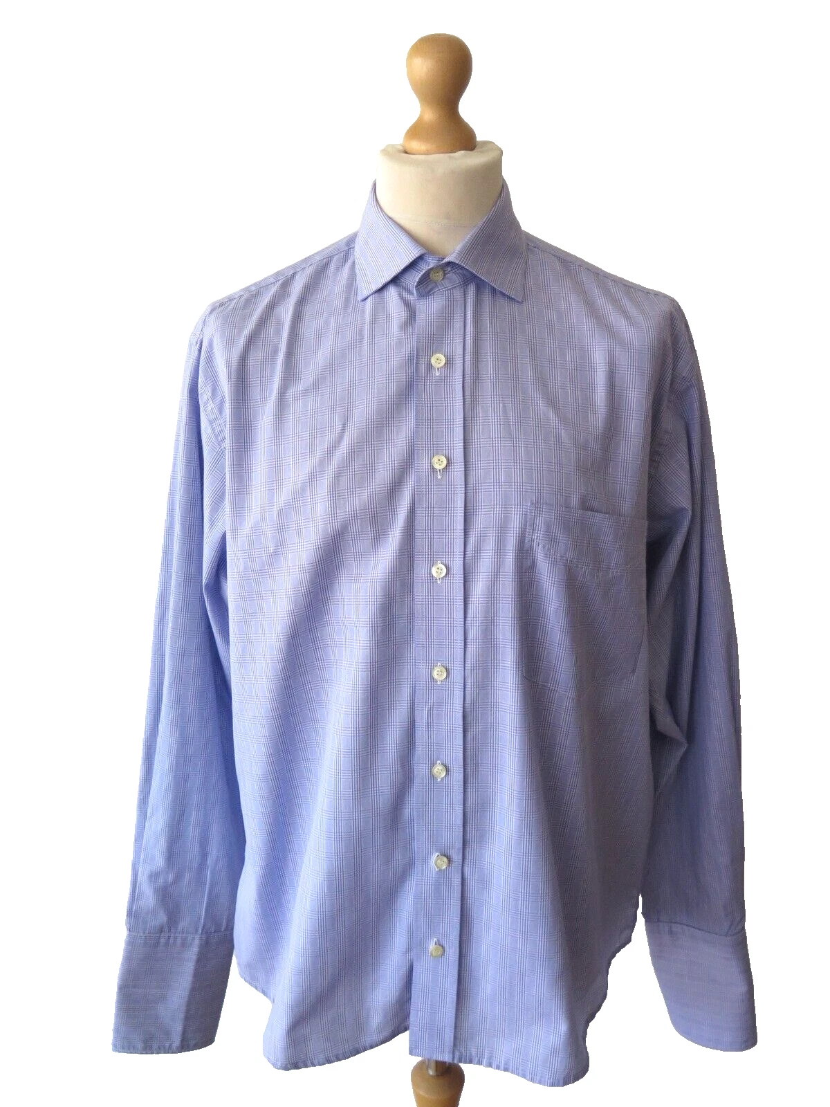 Camicia formale da uomo BURBERRY London ""Charles"" polsino francese taglia 42 16 5" nuova di zecca!