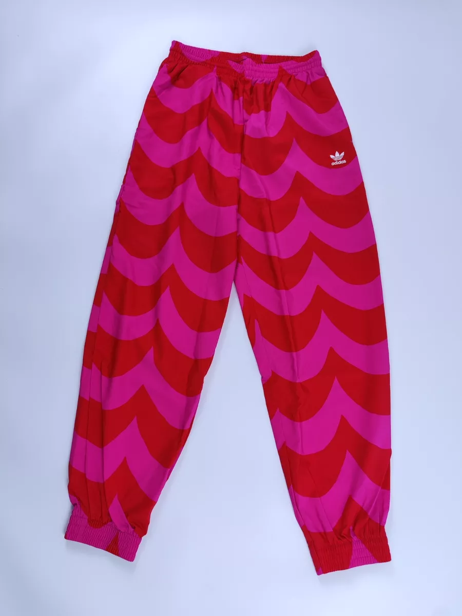 Adidas Marimekko Hose 36 Damen S Track Pants pink rot Sport Training cuffed  Pant