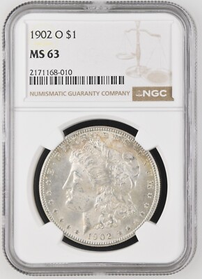 1902-O Morgan Silver Dollar $1 NGC MS63 BEAUTIFULY TONED | eBay