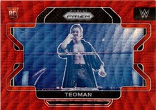 2022 Panini Prizm WWE #42 Teoman Ruby Wave Joe Gibbs Racing