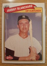 1989 SWELL JOHNNY BLANCHARD #92 NEW YORK YANKEES