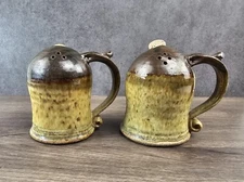Ulmer stoneware signed salt and pepper shakers with cork *SEE MY STORE FOR MORE*
