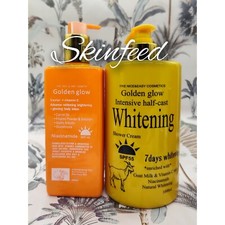 Golden Glow Body Milk 500ml Lotion Caviar  Active Whitening Milk  Shower Gel