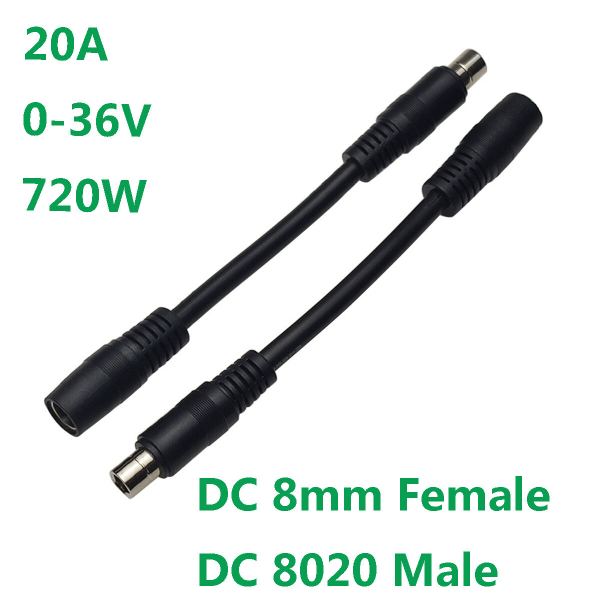 DC 8mm Connector 7.9mm to 8020 Adapter Power Cable for Solar Panel