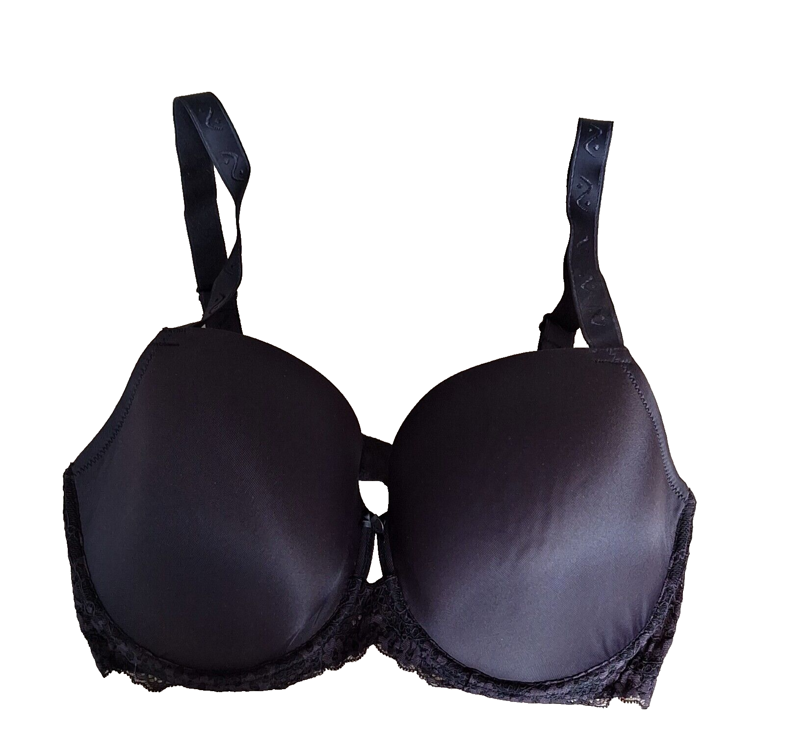 Lascana Ladies Black Padded Underwired Lace Bra Size 34E New