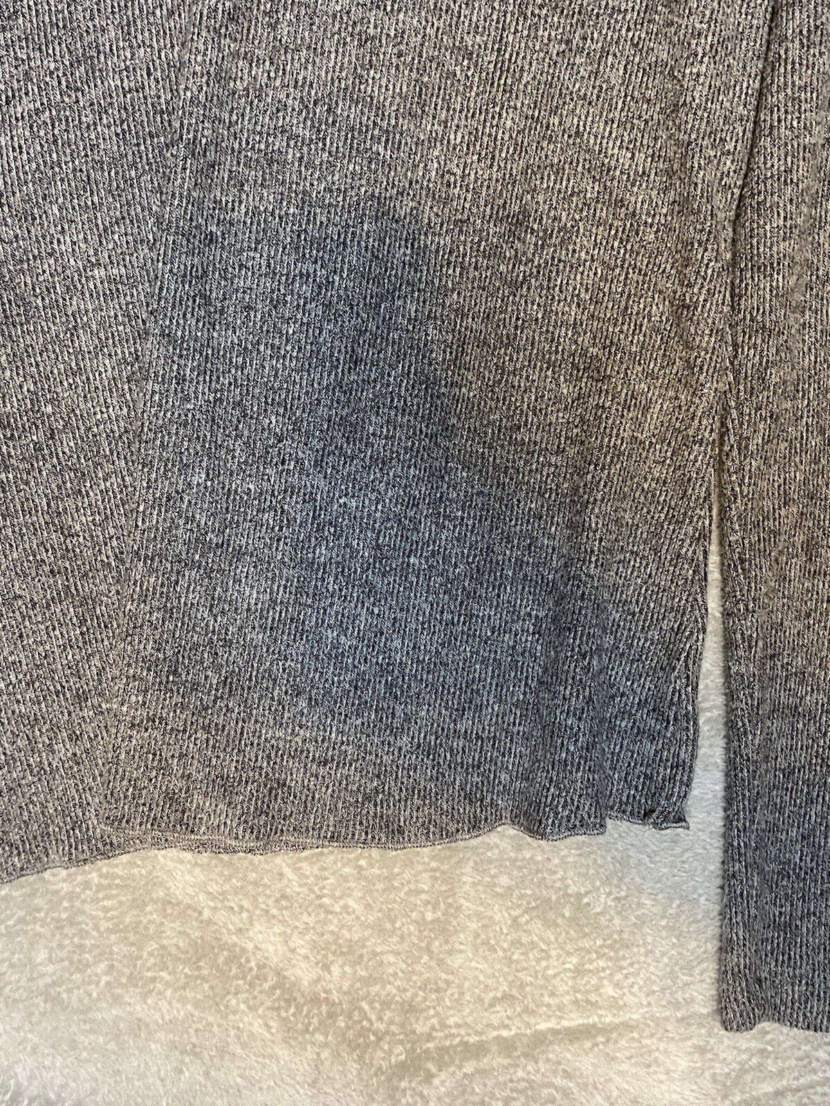 Universal Thread Marbled Gray Knit Long Sleeve He… - image 5