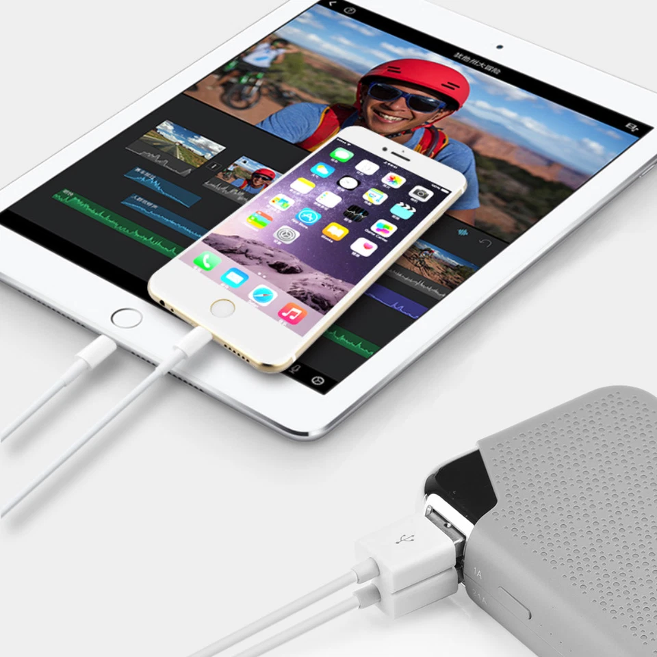 US Portable Dual USB 12000mAh External Battery LED Charger Power Bank For Phone - Image 3 of 4