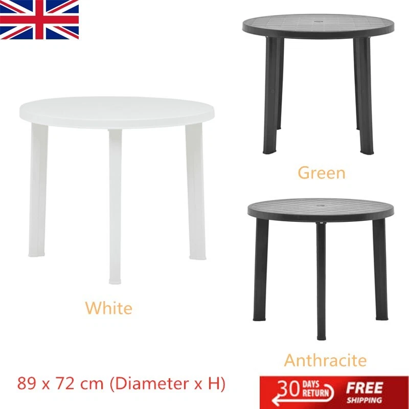 Round plastic outdoor dining cheap table