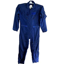 USAF Flyers Coveralls 40R Blue Flight Suit CWU 73P FR Aramid Summer Pilot USGI