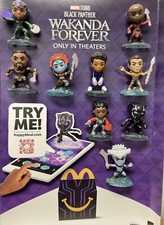 2022 McDonalds - Black Panther Wakanda Forever - Complete Set Of 10 - on hand