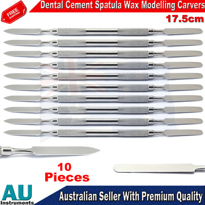  Dental Cement Spatula Double Ended Laboratory Mixing Scraper Double Ended 10pcs