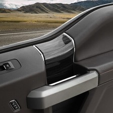 17-22 Ford F250 F350 Molded Black Wood Grain Molded Door Panel Trim Set 17-22 Ford F250 F350 Molded Black Wood Grain Molded Door Panel Trim Set