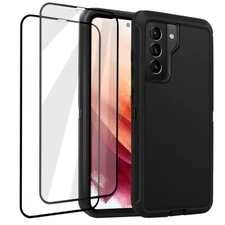 Case For Samsung Galaxy S21 5G Heavy Duty Shockproof Cover with Screen Protector