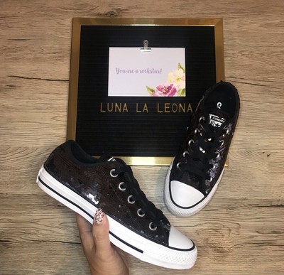 converse ox sequin