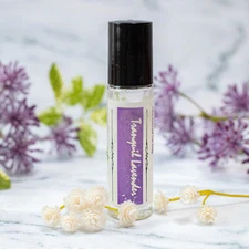 Lavender Essential Oil Roller Perfume, Natural Fragrance Roll On, Vegan Spa Gift
