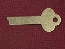 Flat Brass Key Desk Cabinet Chest Antique / Vintage Half Mortise Lock Hardware 