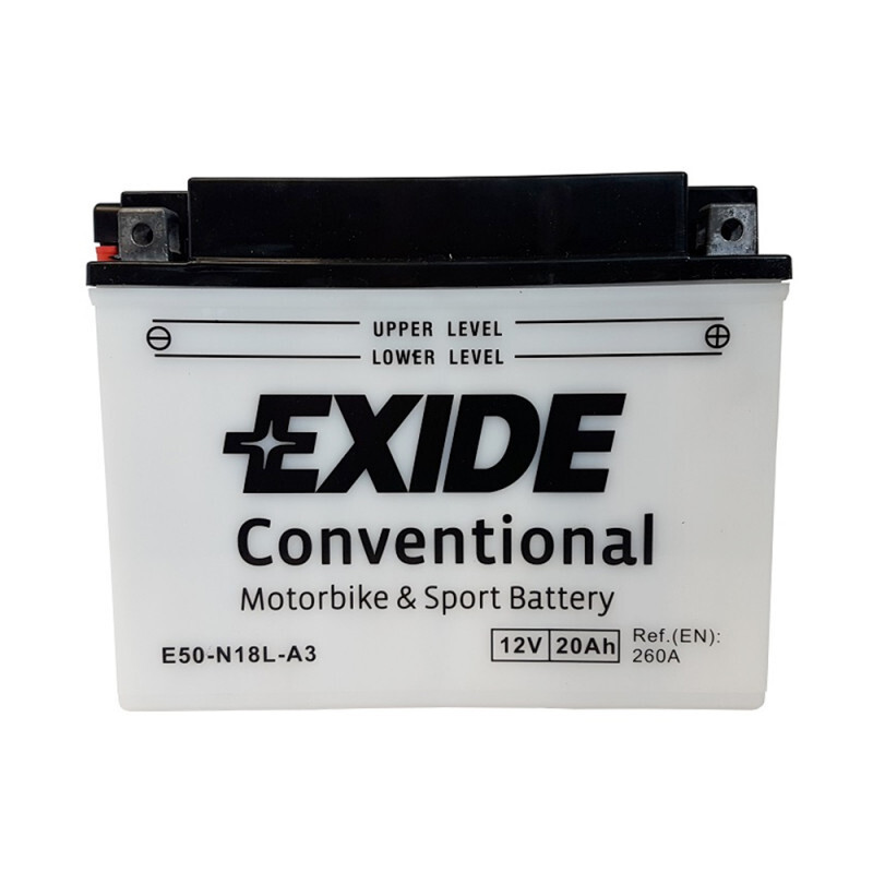 Batterie moto Exide E50-N18L-A3 pour partir en road trip sereinement