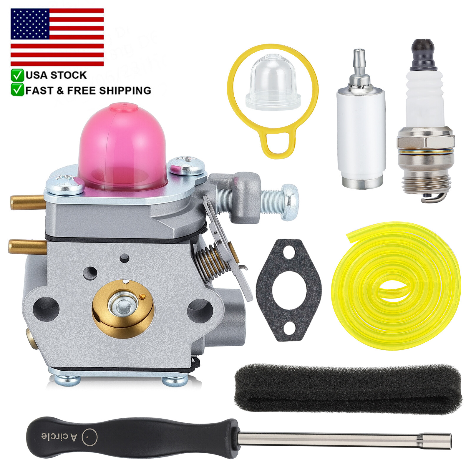 Carburatore BL110 Carburatore MTD Bolens BL110 BL160 BL425 Per Trimmer 16-25cc - Numero Parte 7530619, Nuovo Originale Motocoltivatore Bertolini - Foto 9