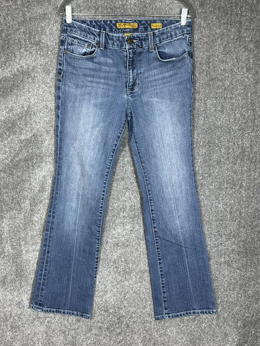 Seven7 Premium Denim Bootcut Jeans Womens Size 10 Stretch Blue eBay