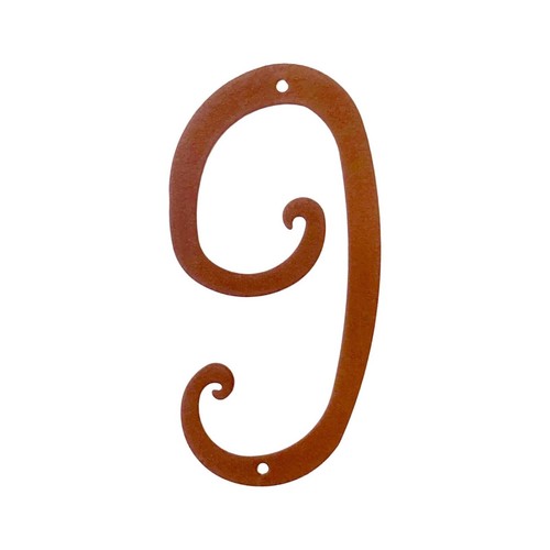 House Numbers Antique Style Rustic Powder Coated Metal House Number NOS - Picture 9 of 17
