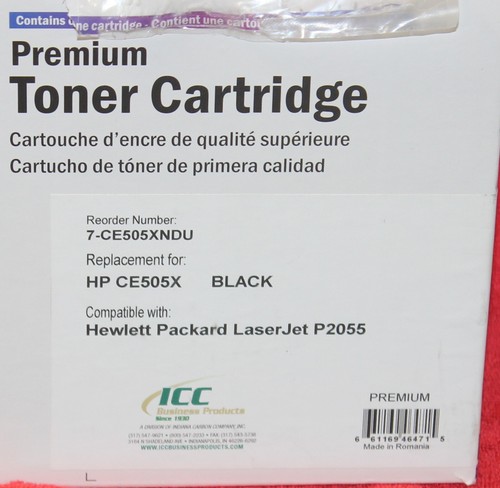 NEU ICC Business Products HP kompatibel CE505X Schwarz Toner 05X Toner - Bild 2 von 2