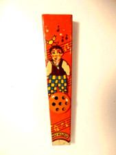 old tin Kirchof, Newark, NJ "Nu-Kazu" toy noisemaker Missing mouthpiece 